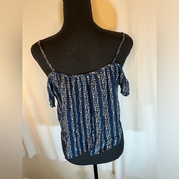 Abercrombie Kids Smocked Off the Shoulder Peplum Crop Top Girls Size XL - Picture 4 of 9
